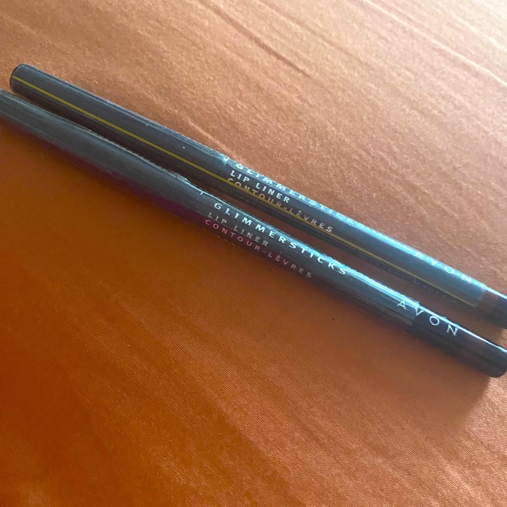 Avon cosmetics 2 glimmer sticks lip liner